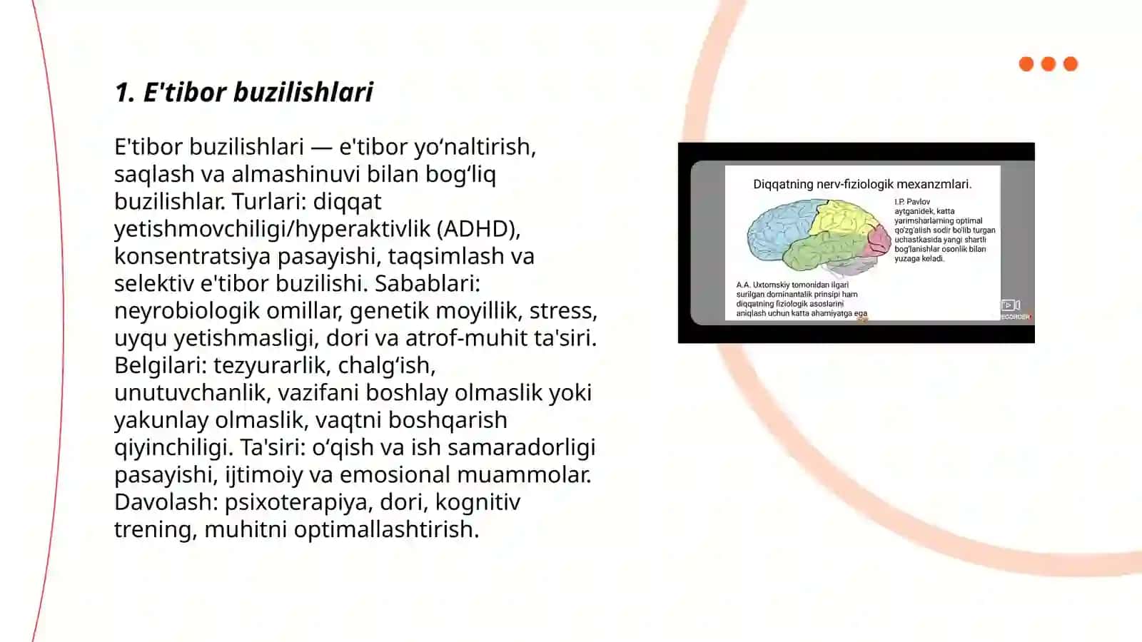 Bilish jarayonlarini buzilishi 3