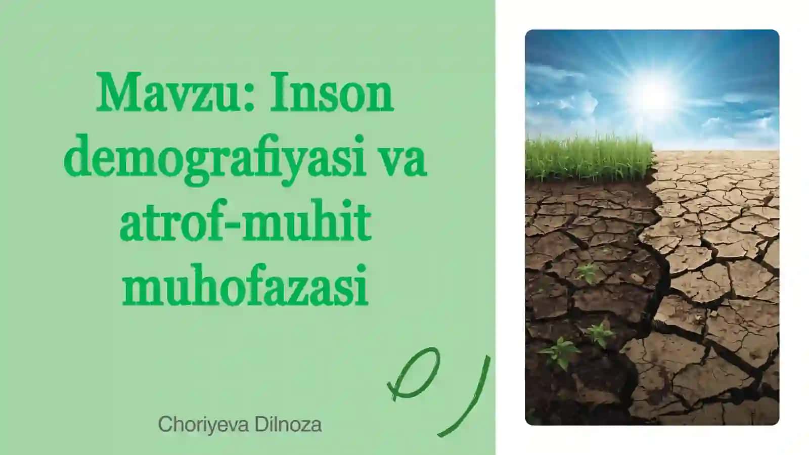 Inson demografiyasi va atrof-muhit muhofazasi 3