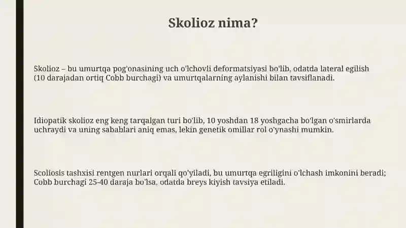 Skoliozning Oldini Olish: Haqiqat va Uydirmalar 3