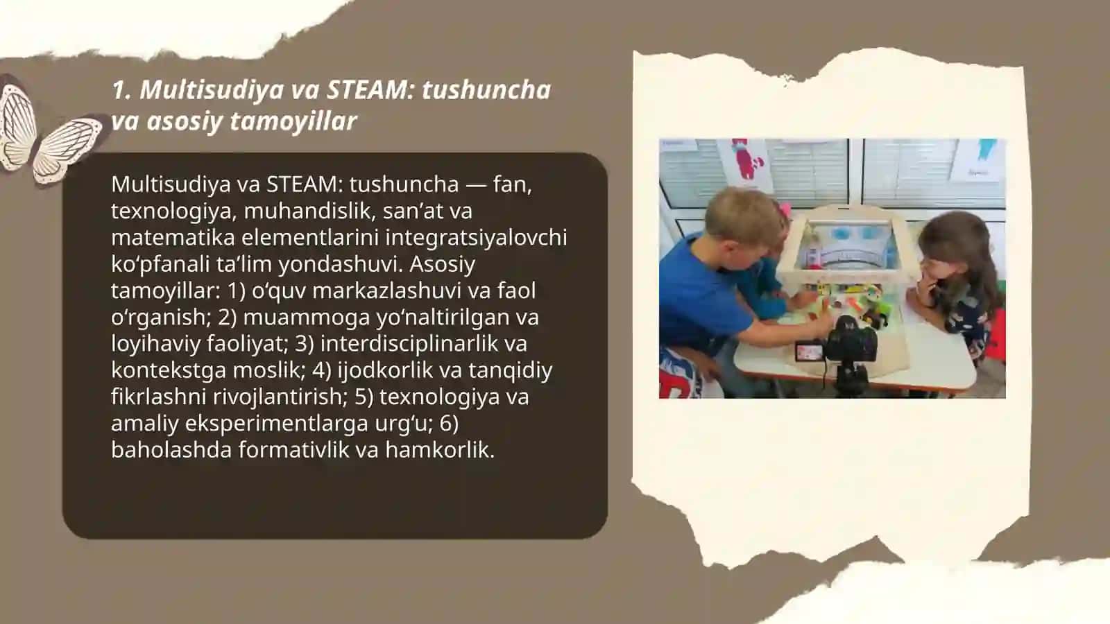 Multisudiya STEAM ta'lim moduli sifatida 3