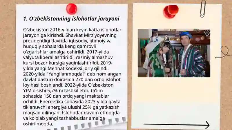 O'zbekistonning islohotlar jarayoni 3
