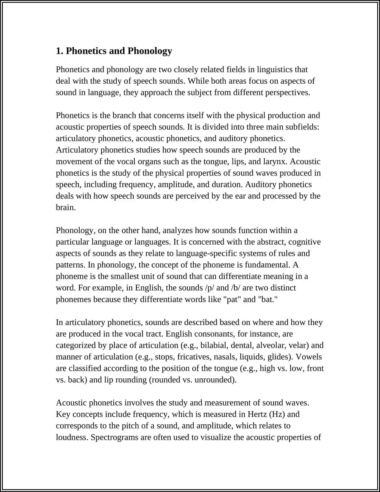 ASPECT OF LANGUAGE AND SPEECH, THEIR UNITS 3