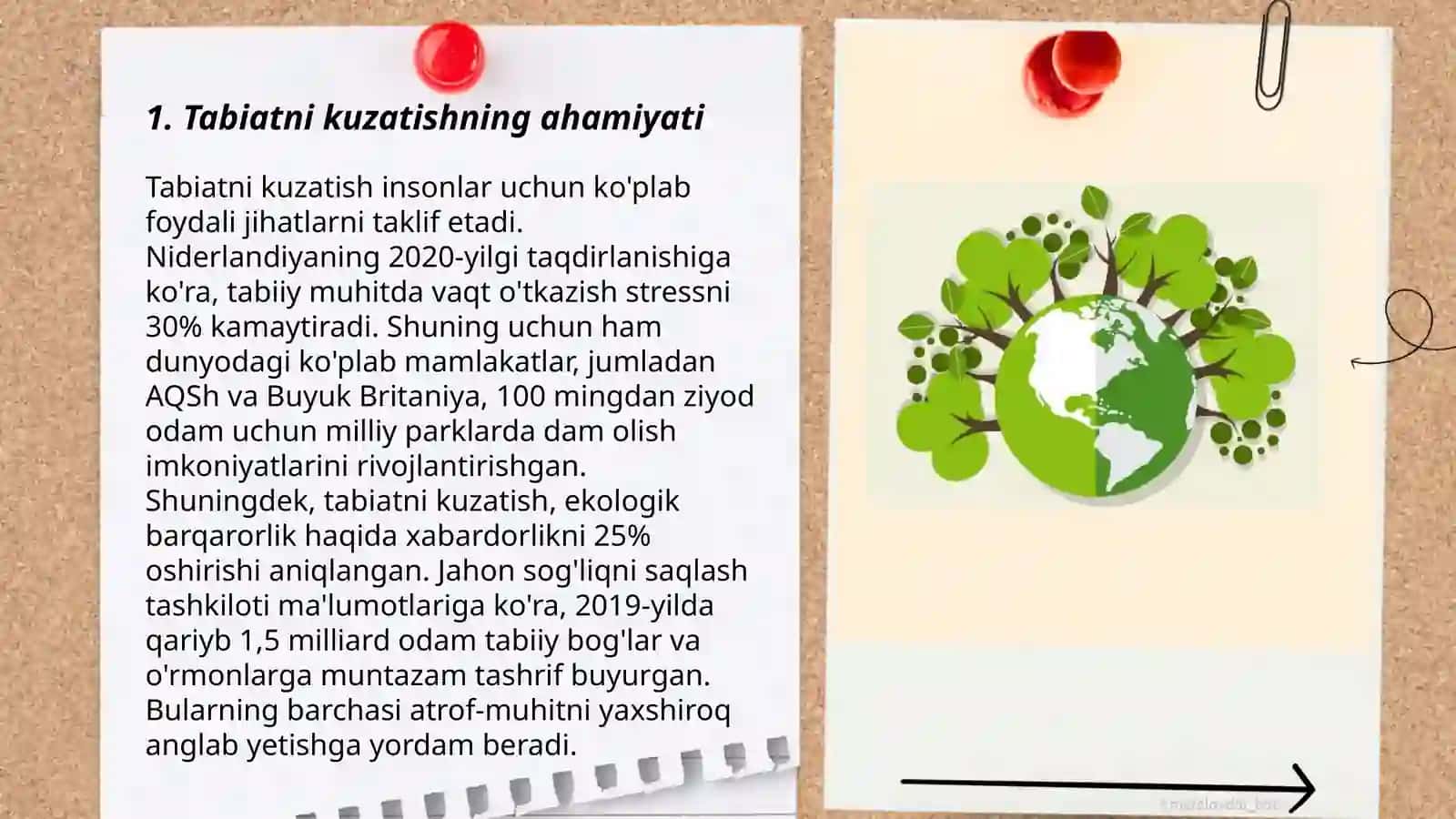 Tabiatni kuzatish metodikasi 3