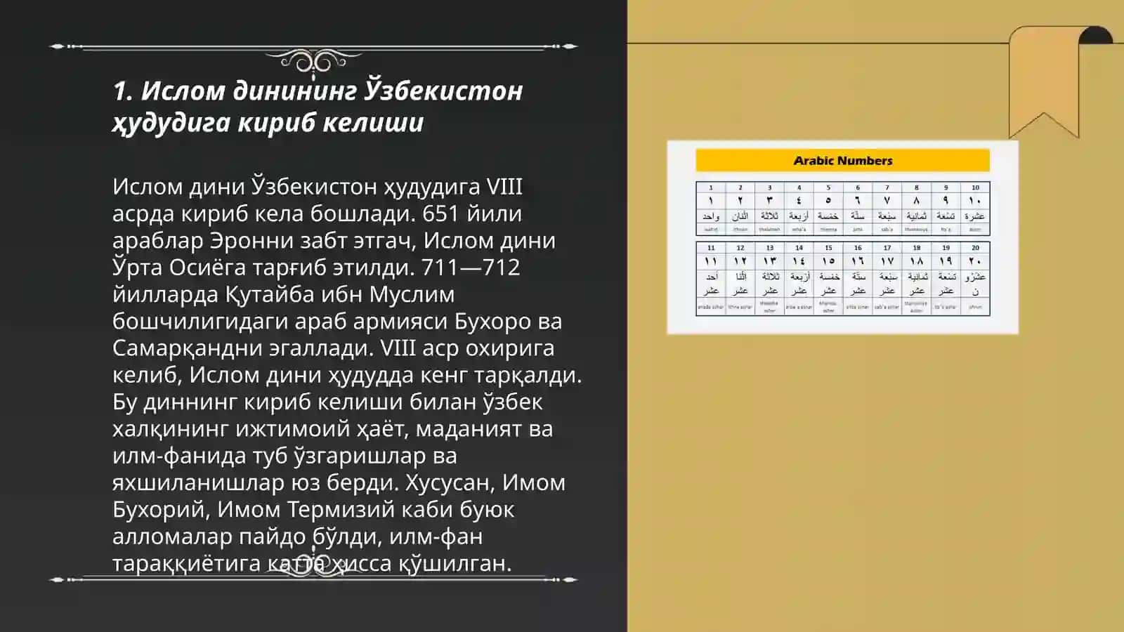 Ислом динини таркалиши тарихи 3