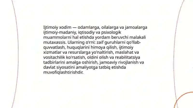 Ijtimoiy xodimlarning oʻrni va vazifalari 3