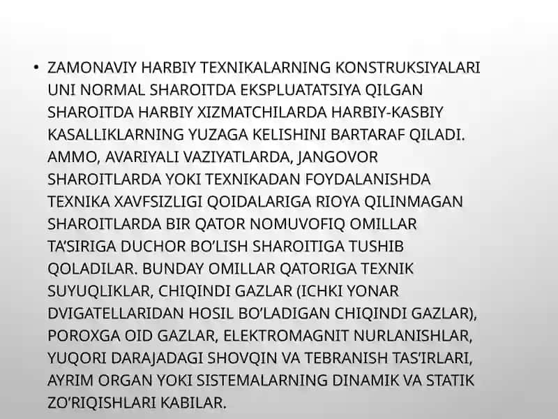 Harbiy mehnat gigiyenasi 3