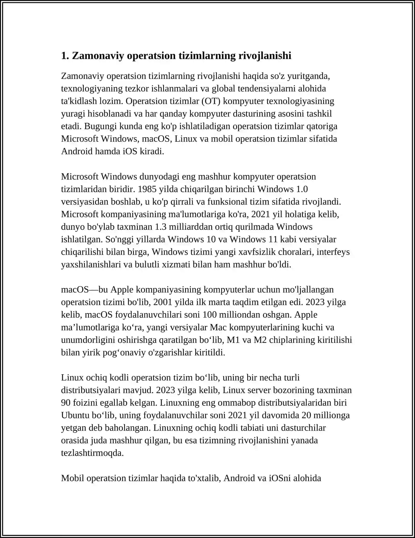 Zamonaviy operatsion qurilmalar tahlili 3