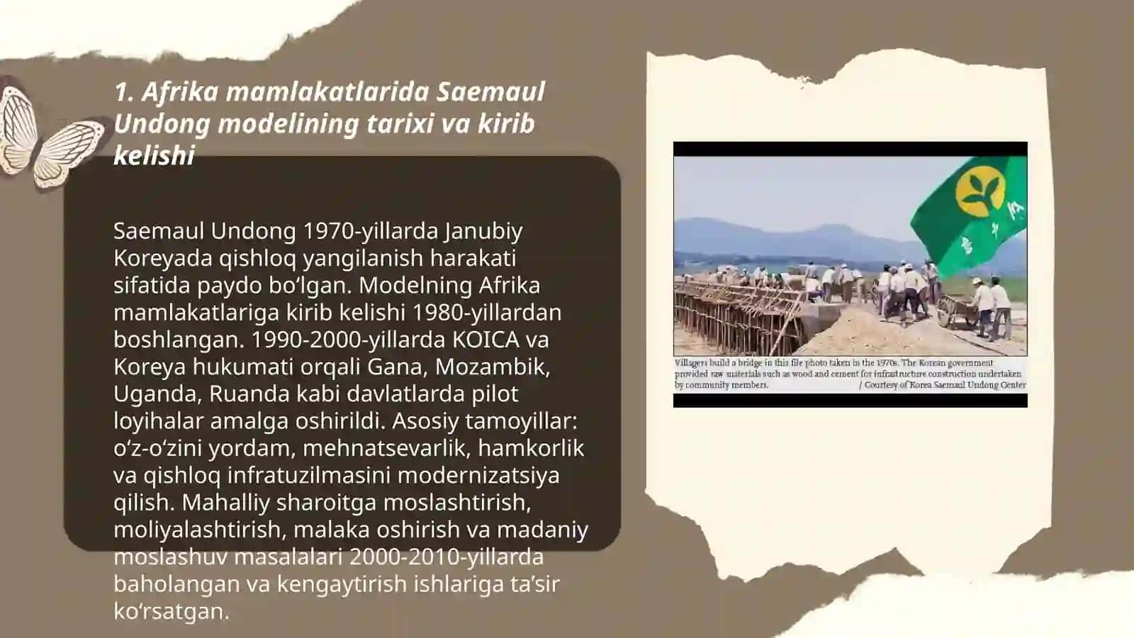 Afrika mamlakatlarida Saemaul Undong modeli 3