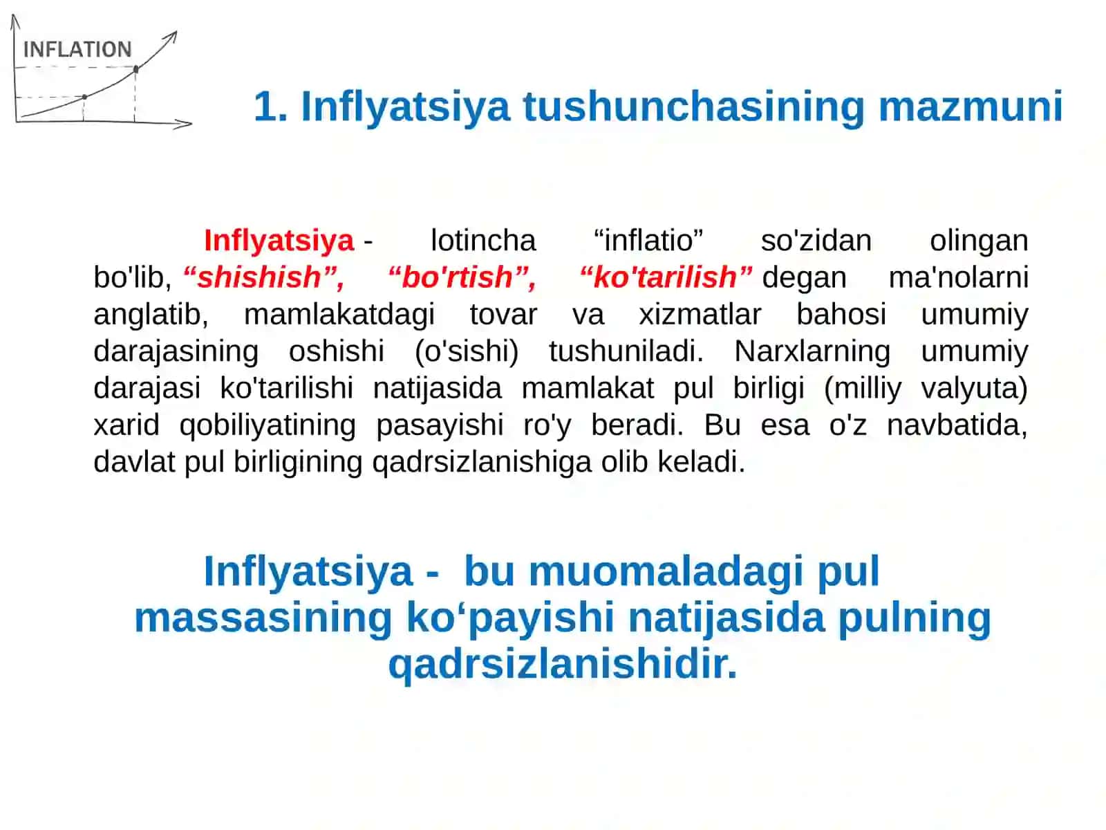 Inflyatsiya va unga qarshi kurashish yo‘llari 3