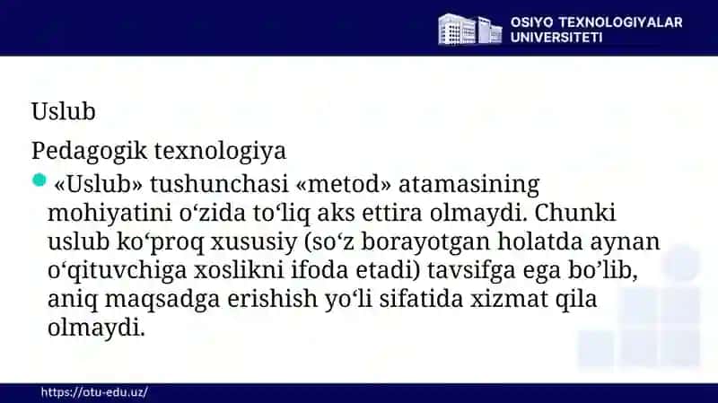 Ta’lim Metodlari va Vositalari 3