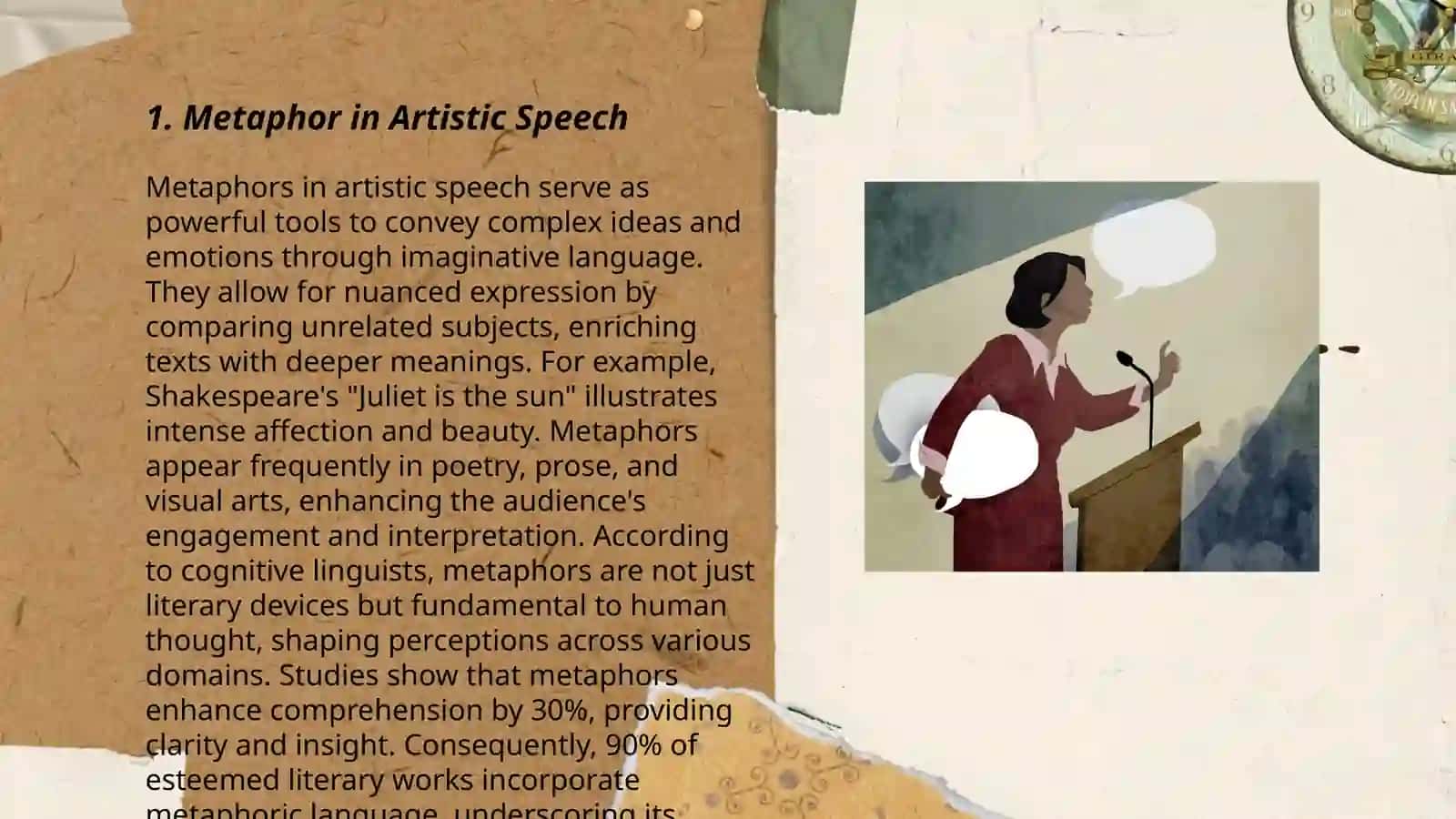 Aspects of artistic speech 3