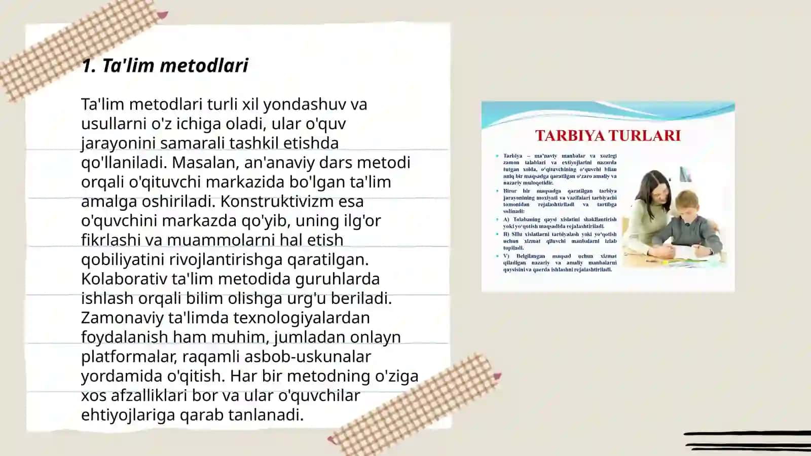 Tarbiyaning umumiy metodlari 3