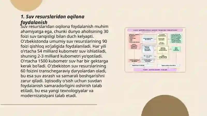 Tabiiy resurslar va ulardan oqilona foydalanish 3