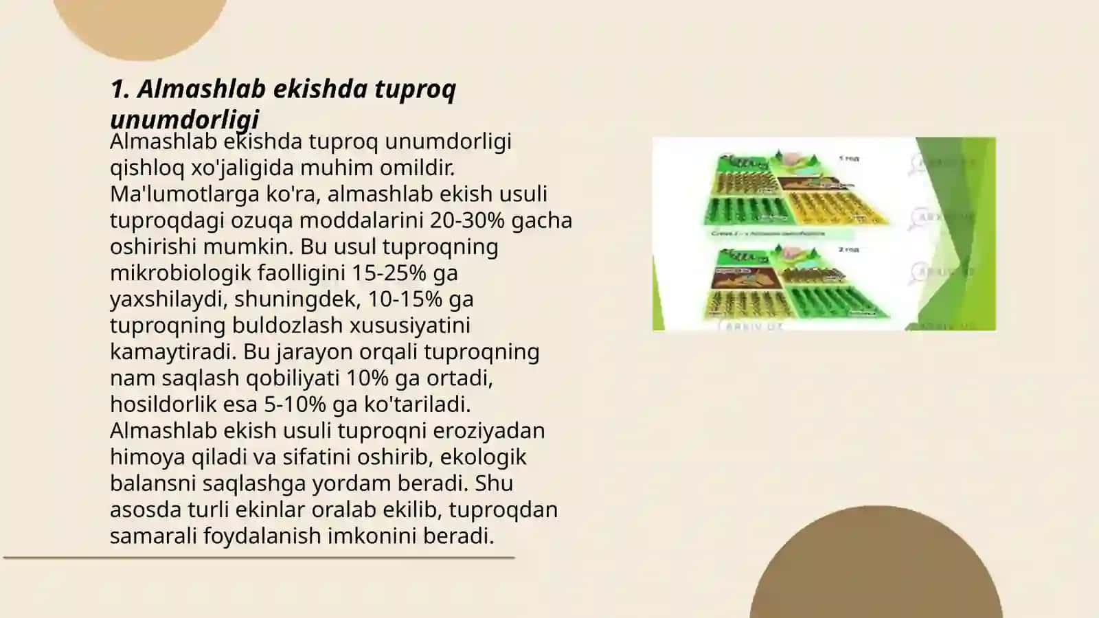 Paxtachilikda almashlab ekish 3