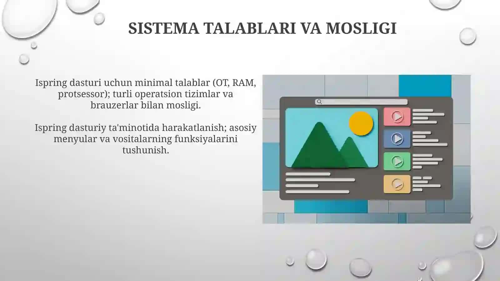 Ispring dasturini o‘rnatish va interfeysi, menyulari 3