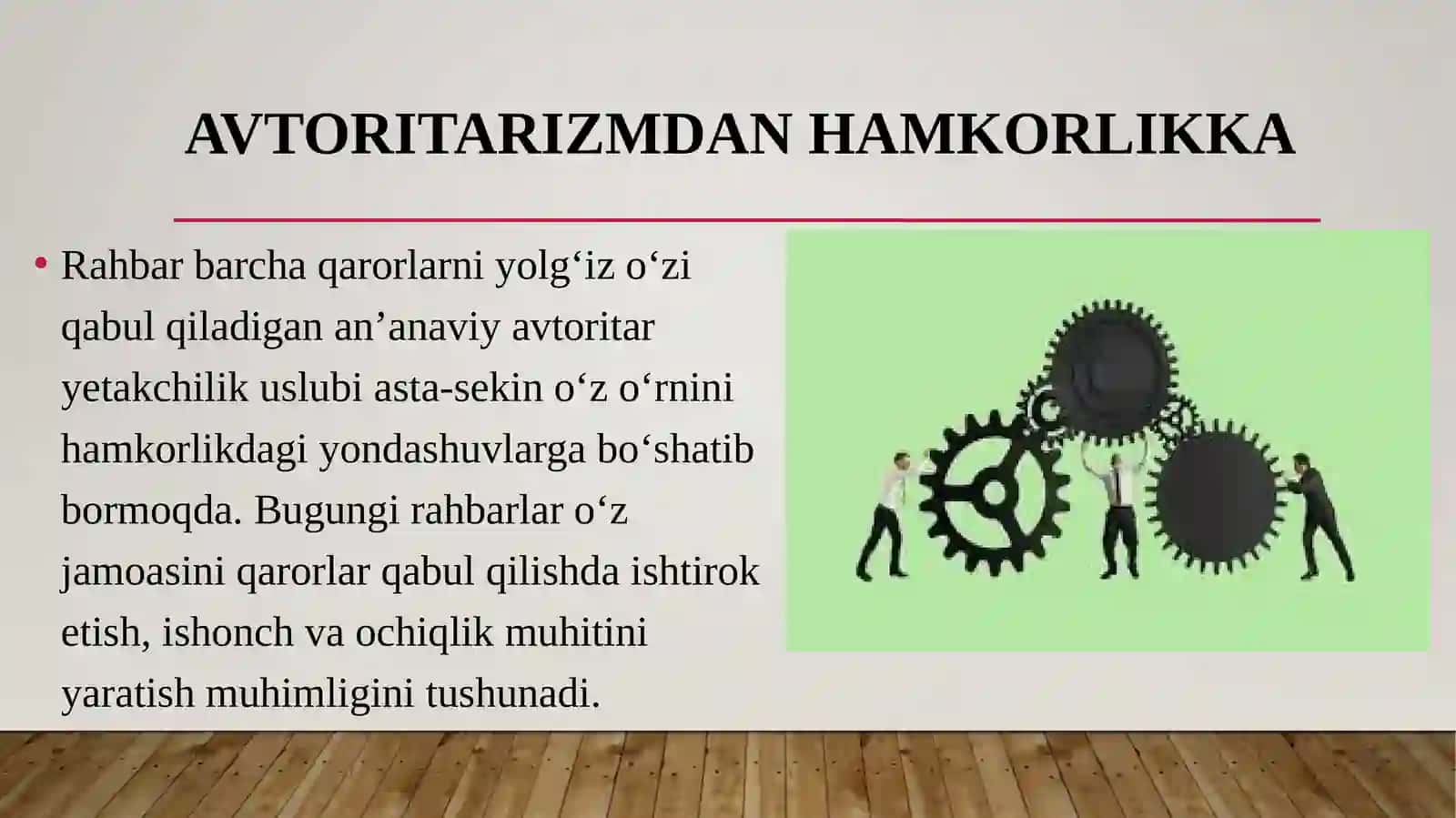 Rahbarlikka zamonaviy yondashuvlar 3