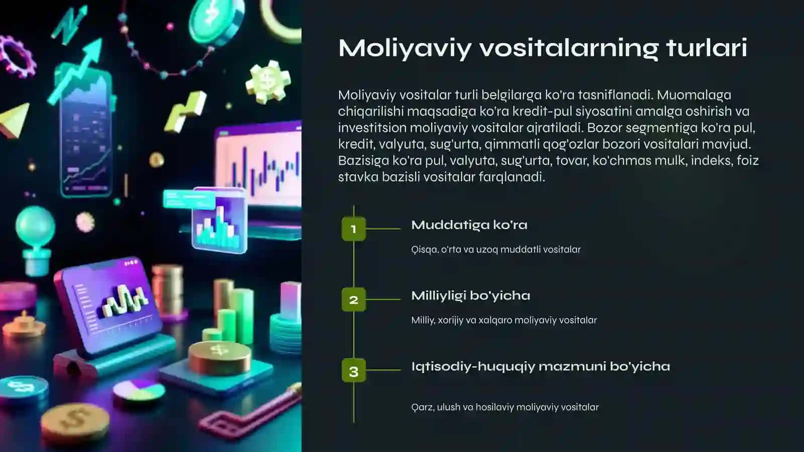 Investitsiyalarni moliyalashtirishda moliyaviy vositalar 3