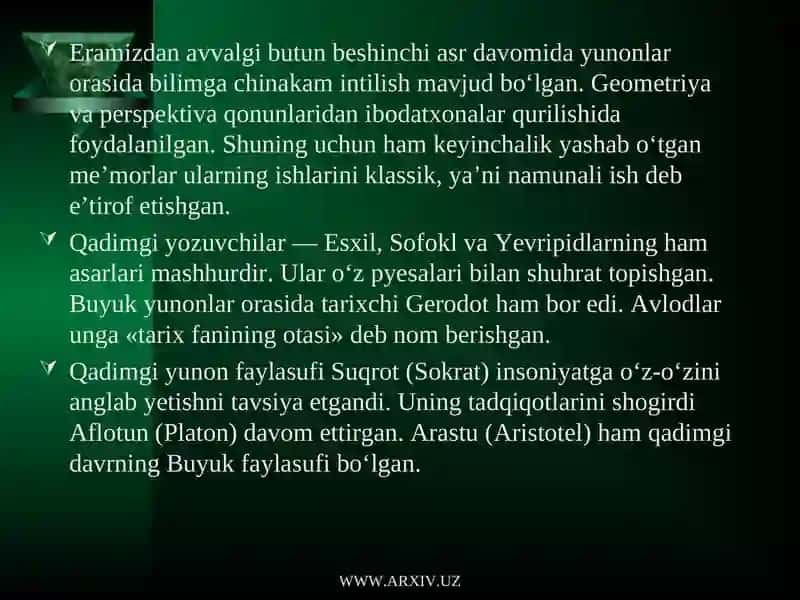 Qadimgi Yunonis falsafasi 3