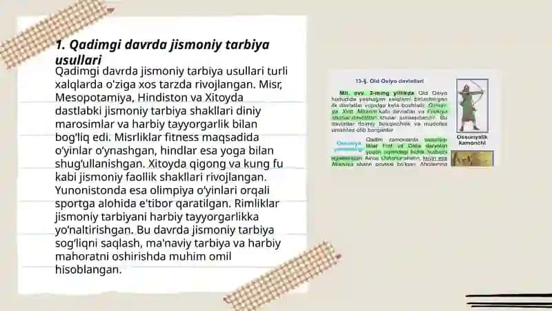 Qadimgi davrda jismoniy tarbiya usullari 3