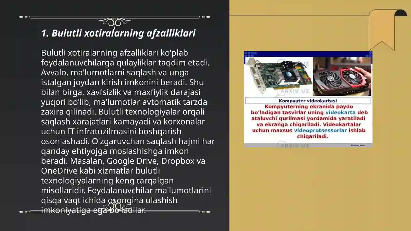 Bulutli xotiralar va ularning afzalliklari 3