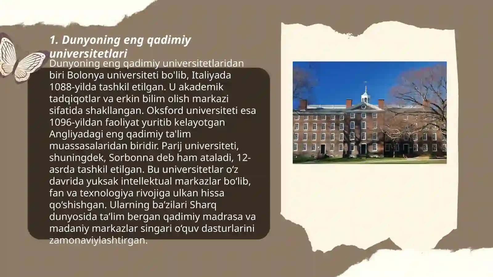 Dunyoning mashhur universitetlari 3