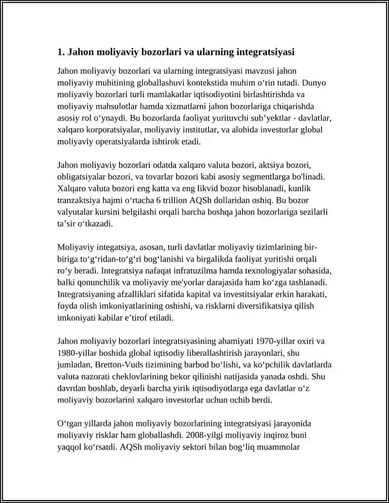 JAHON MOLIYAVIY MUHITINING GLOBALLASHUVI 3