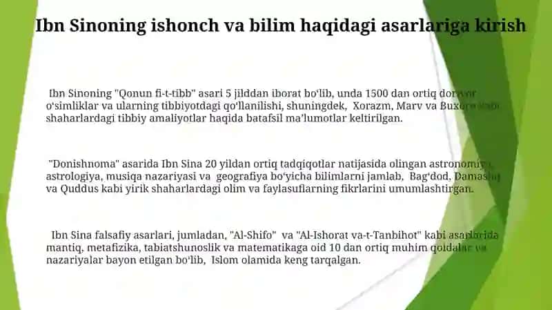 Ibn Sino risolalarida iymon va ma'rifat targ‘ibi 3