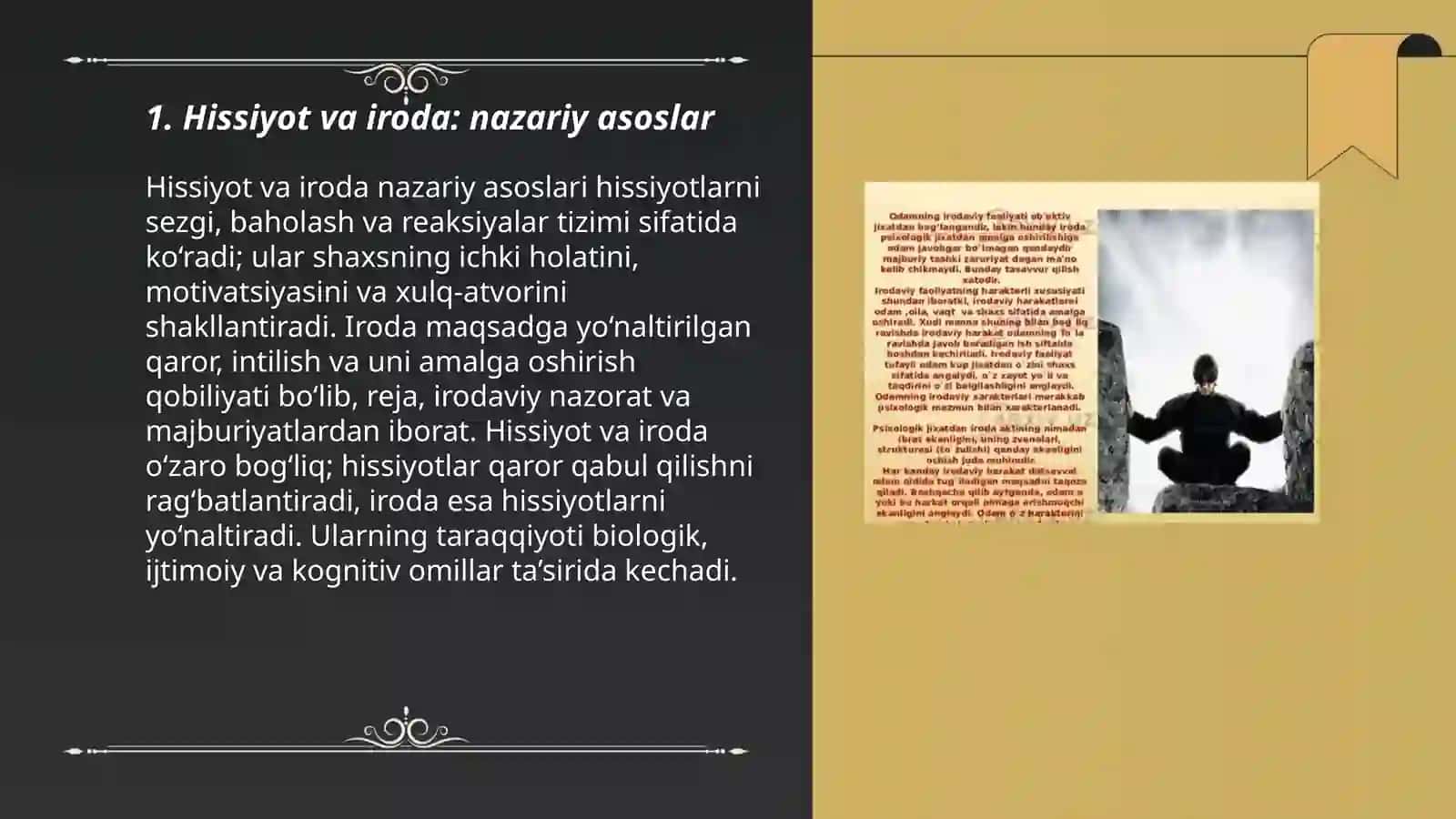 Shaxsing hissiy irodaviy sohasi 3