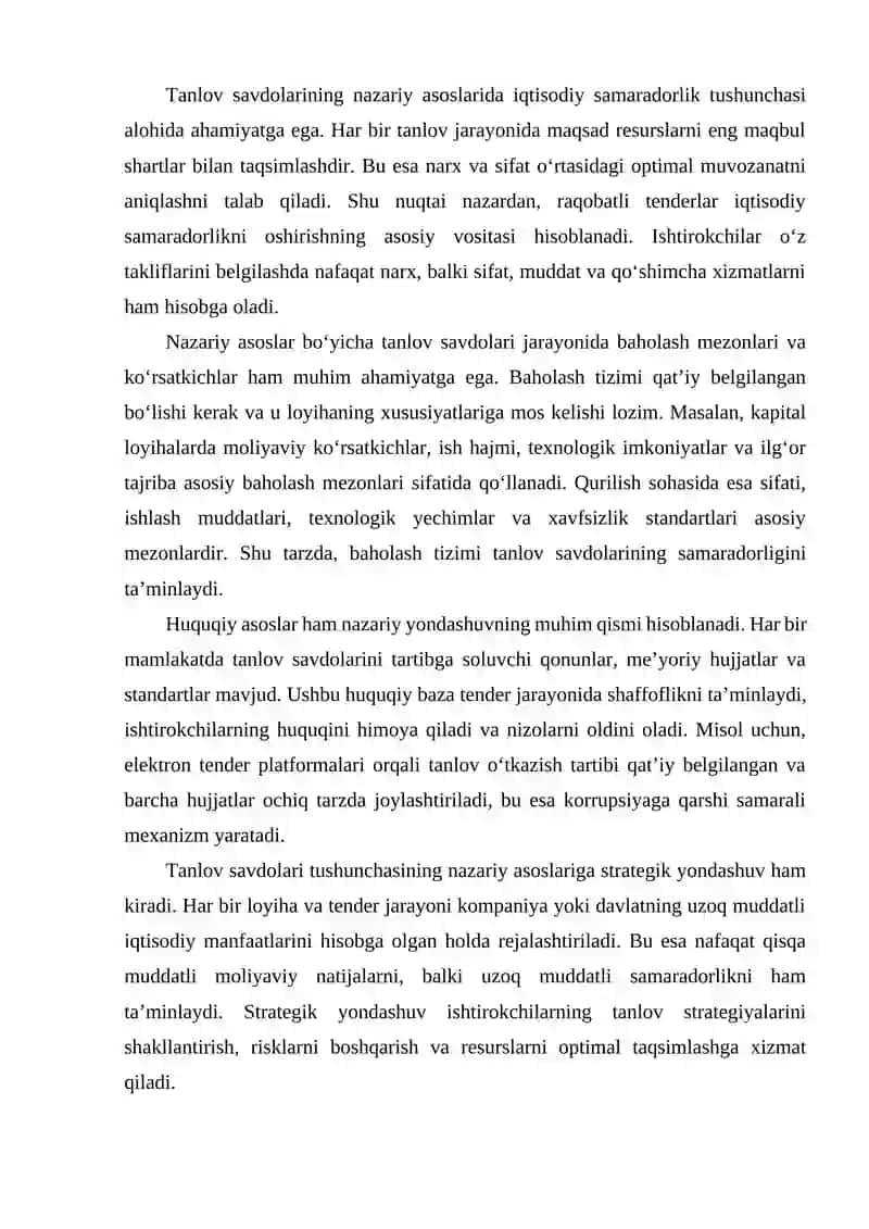 Kapital va qurilishda tanlov savdolari 3