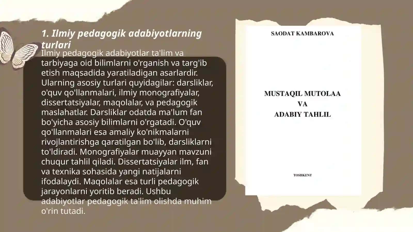 Ilmiy pedagogik adabiyotlarni tahlili 3