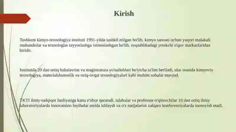 Toshkent kimyo-texnologiya instituti 3