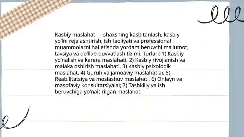 Kasbiy Maslahat 3