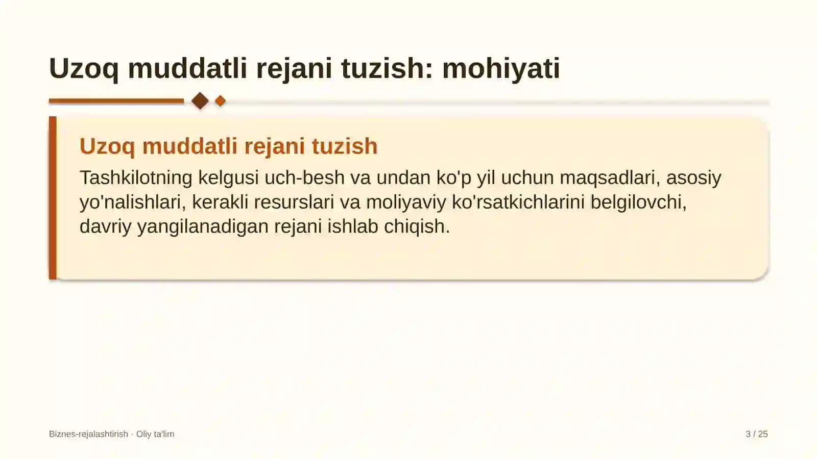 Energetikada uzoq muddatli rejani tuzish 3