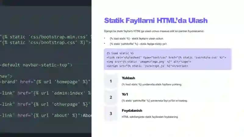 Django’da Statik Fayllar va Bootstrap Integratsiyasi 3