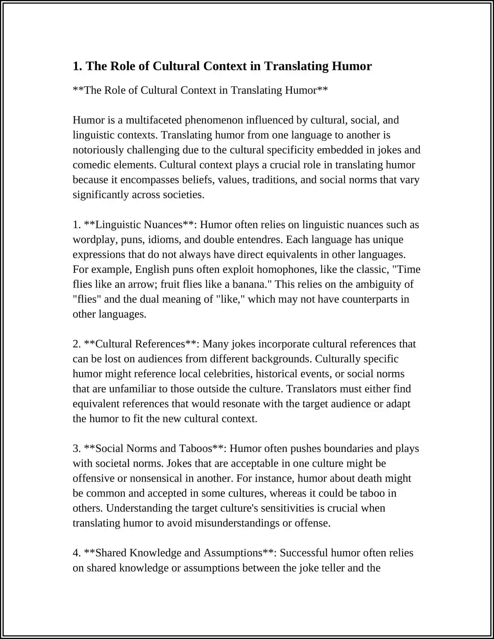 TRANSLATION OF HUMOR AND DRAMA 3