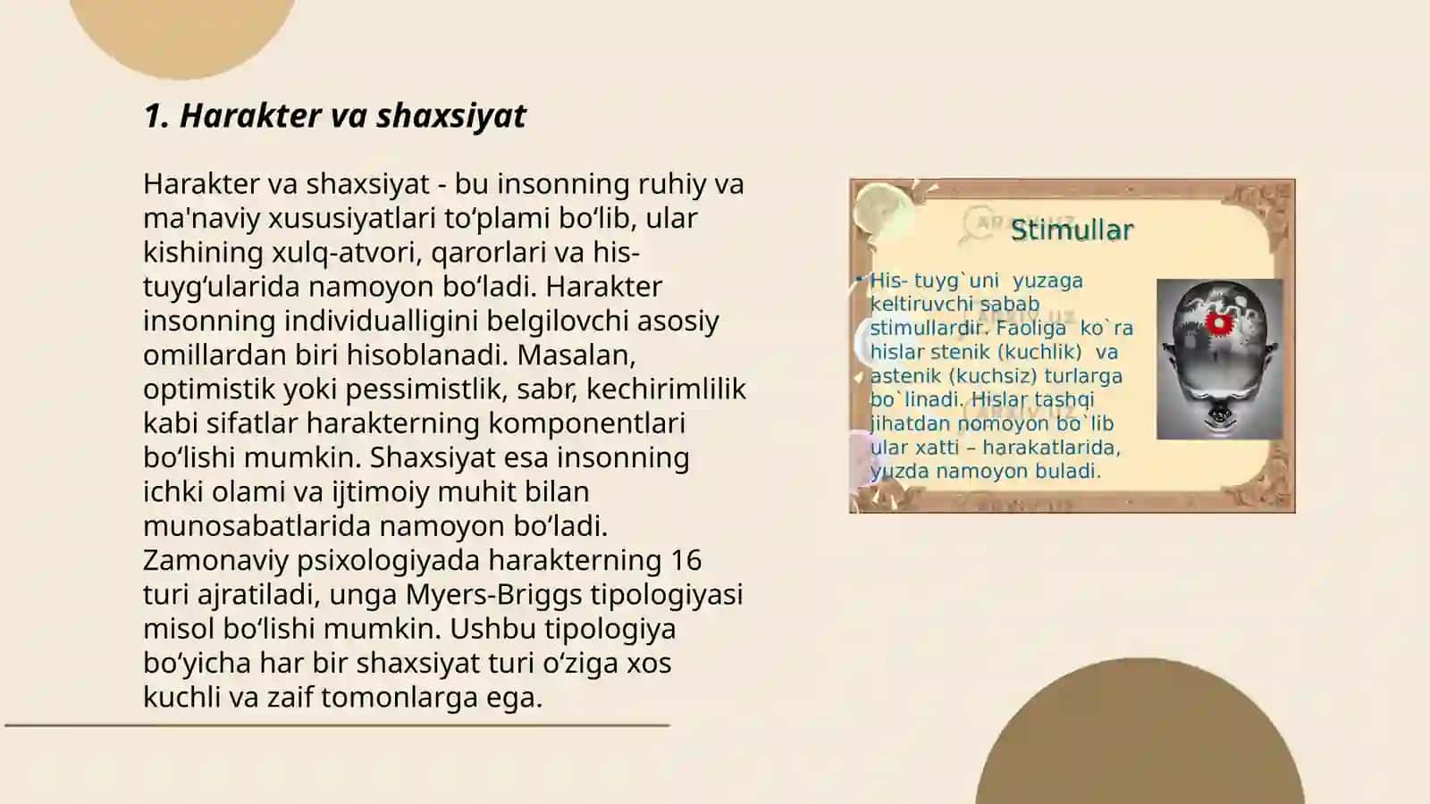 Harakter va shaxsiyat 3