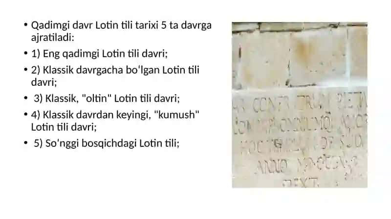 Charosning Lotin tili fanidan 3