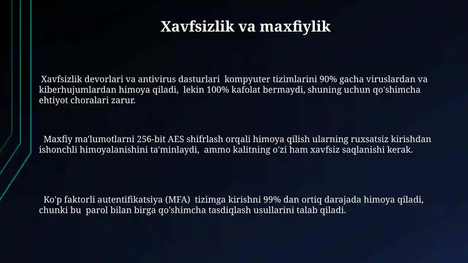 Xizmat koʻrsatuvchi dasturlar va utilitalar 3