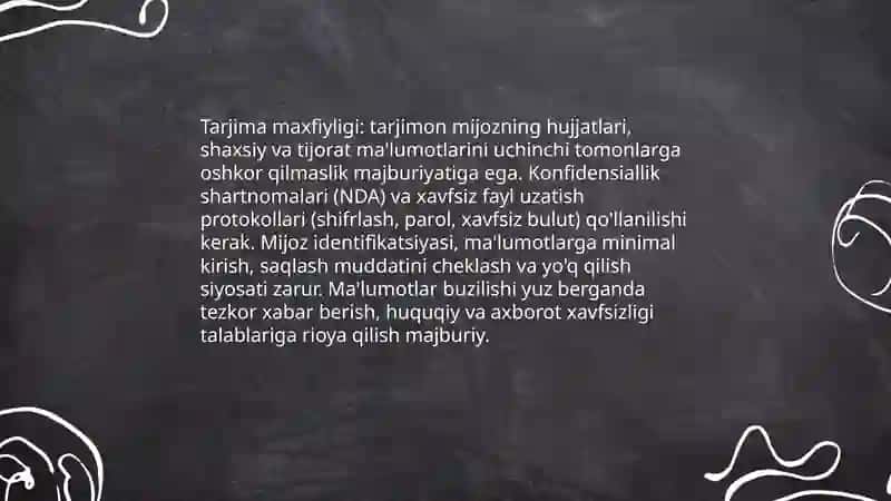 Tarjimonning etikasi 3