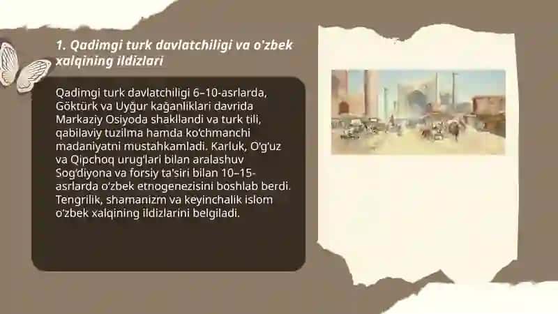Qadimgi turk davlatchiligi va o'zbek xalqining ildizlari 3