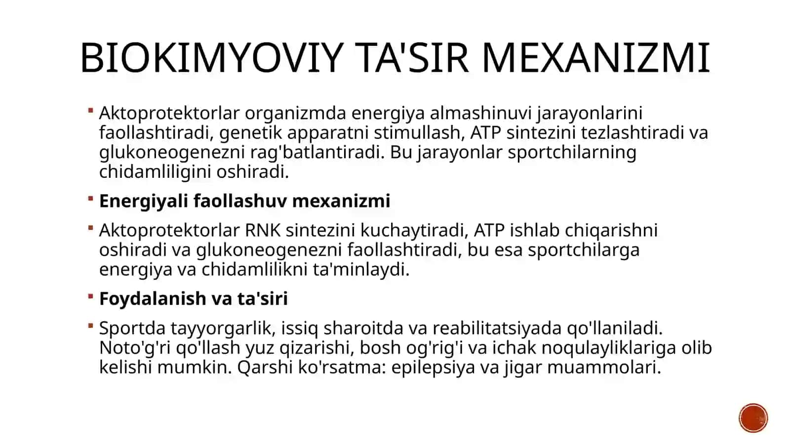 Aktoprotektorlar va ularning sport tibbiyotida qo'llanilishi 3