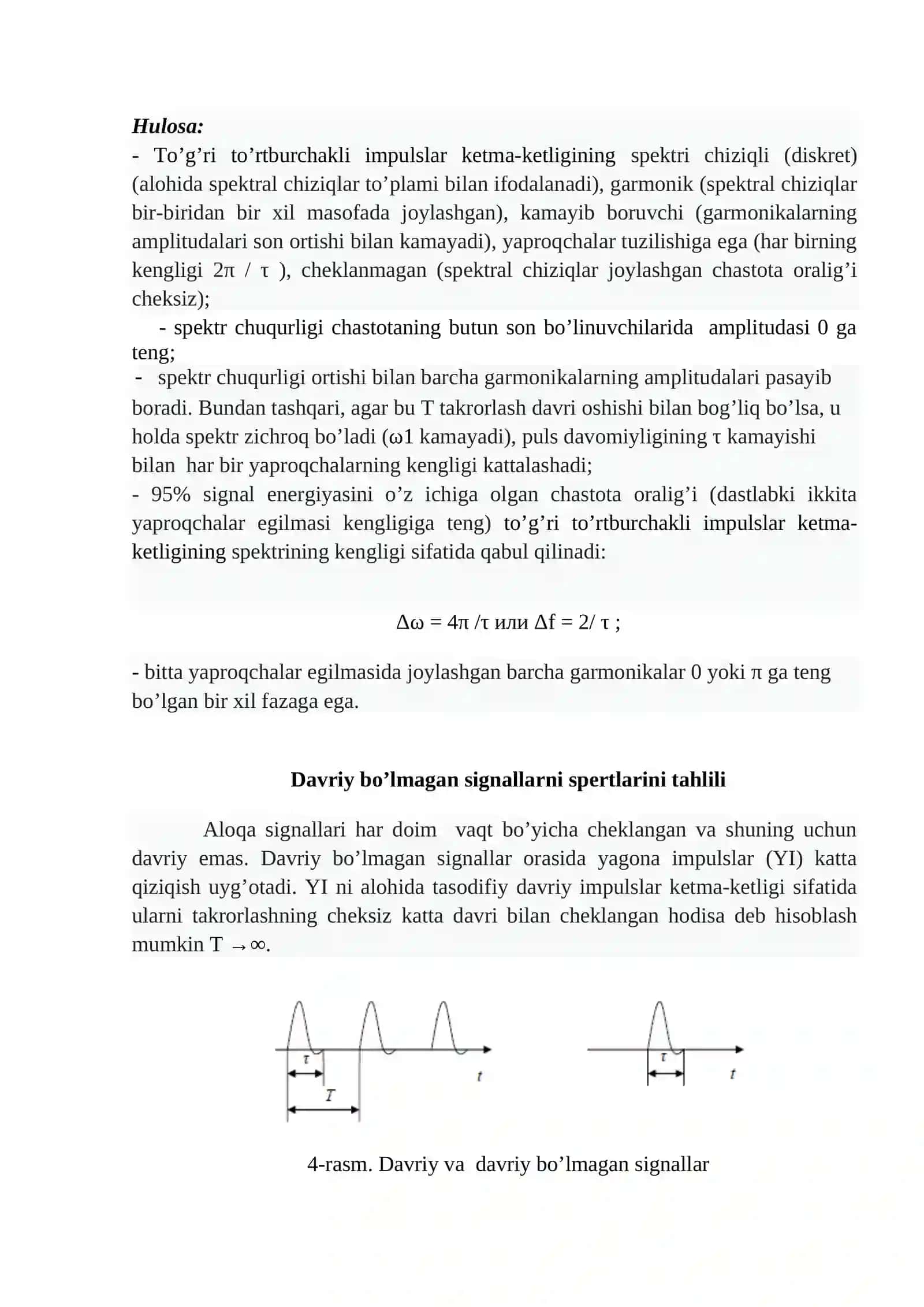 signallarni spektRal tahlillari 3