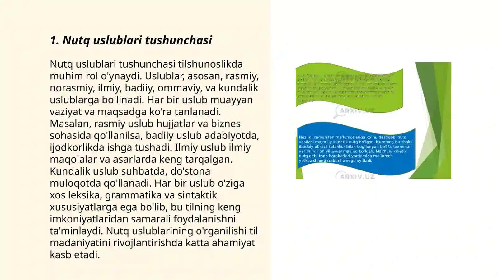 Nutqning uslubiy shakllari 3
