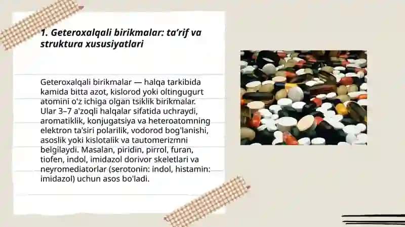 Geteroxalqali birikmalar 3