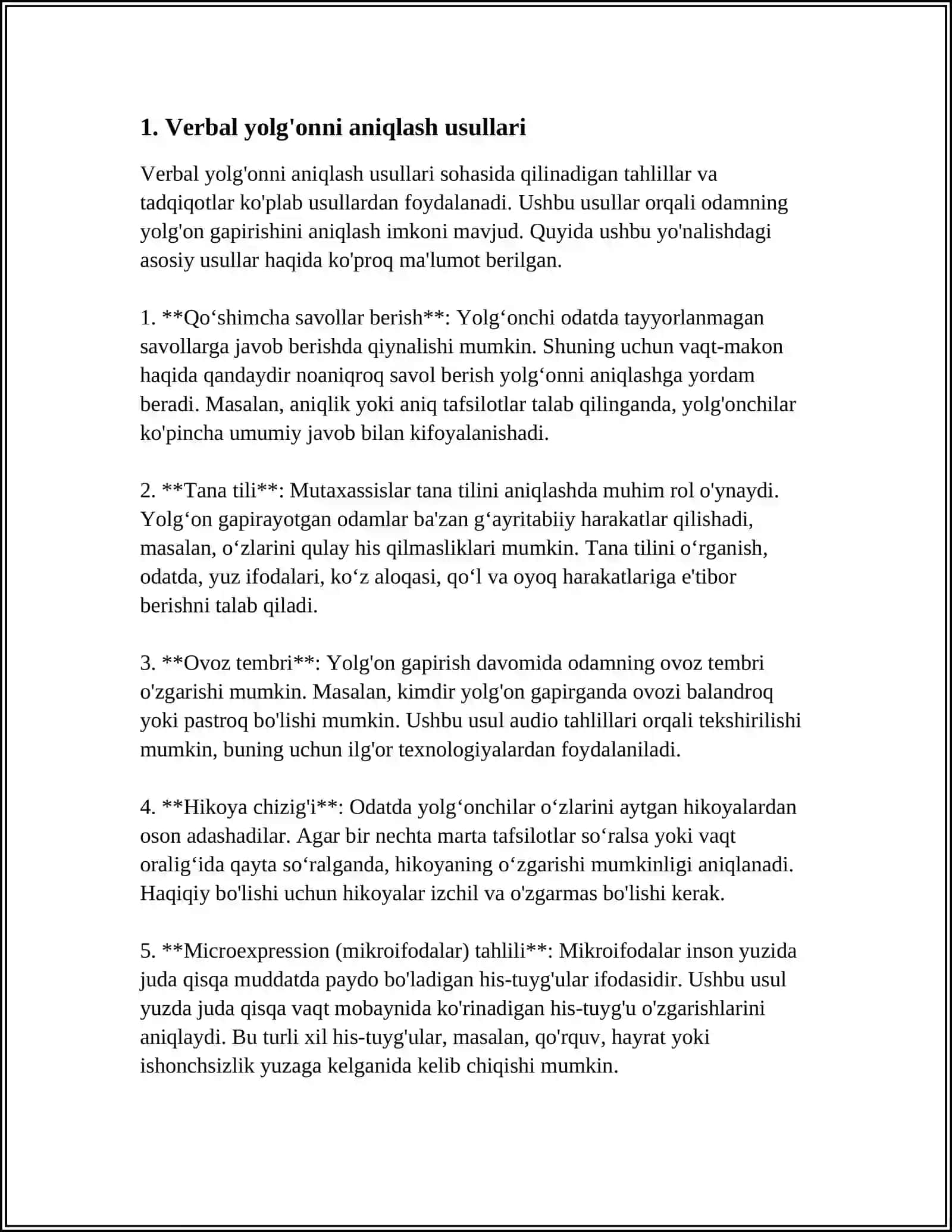 YOLG'ONNING VERBAL HAMDA NOVERBAL BELGILARI 3