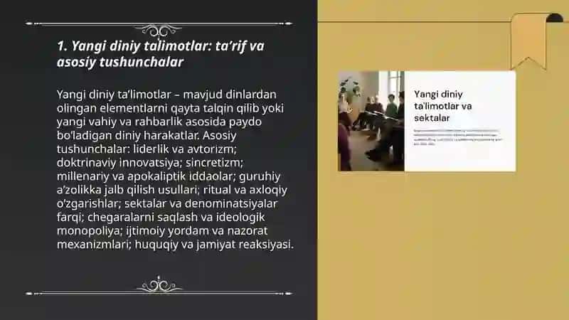 Yangi diniy talimot va sektalar 3