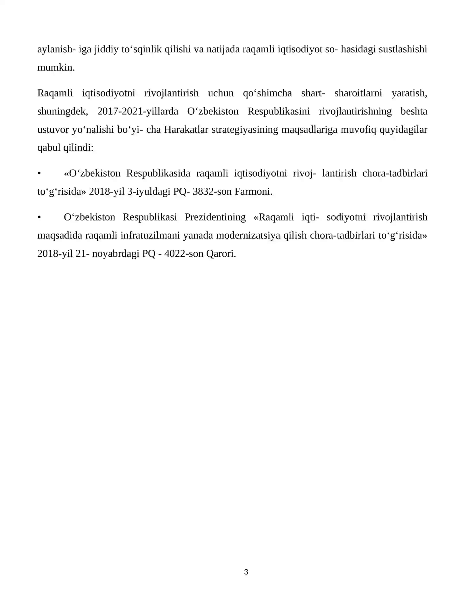 Raqamli iqtisodiyot texnologiyalari 3