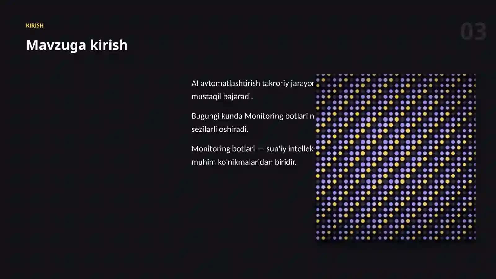 AI AVTOMATLASHTIRISH Monitoring botlari 3