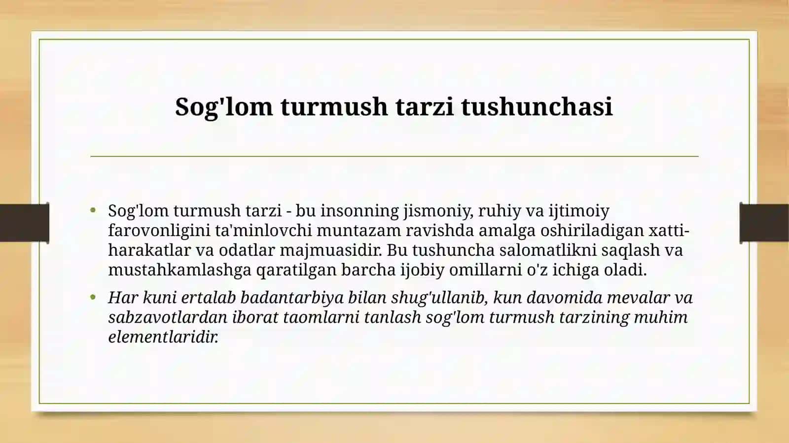Tibbiy psixologiya: Sog'lom turmush tarzi 3