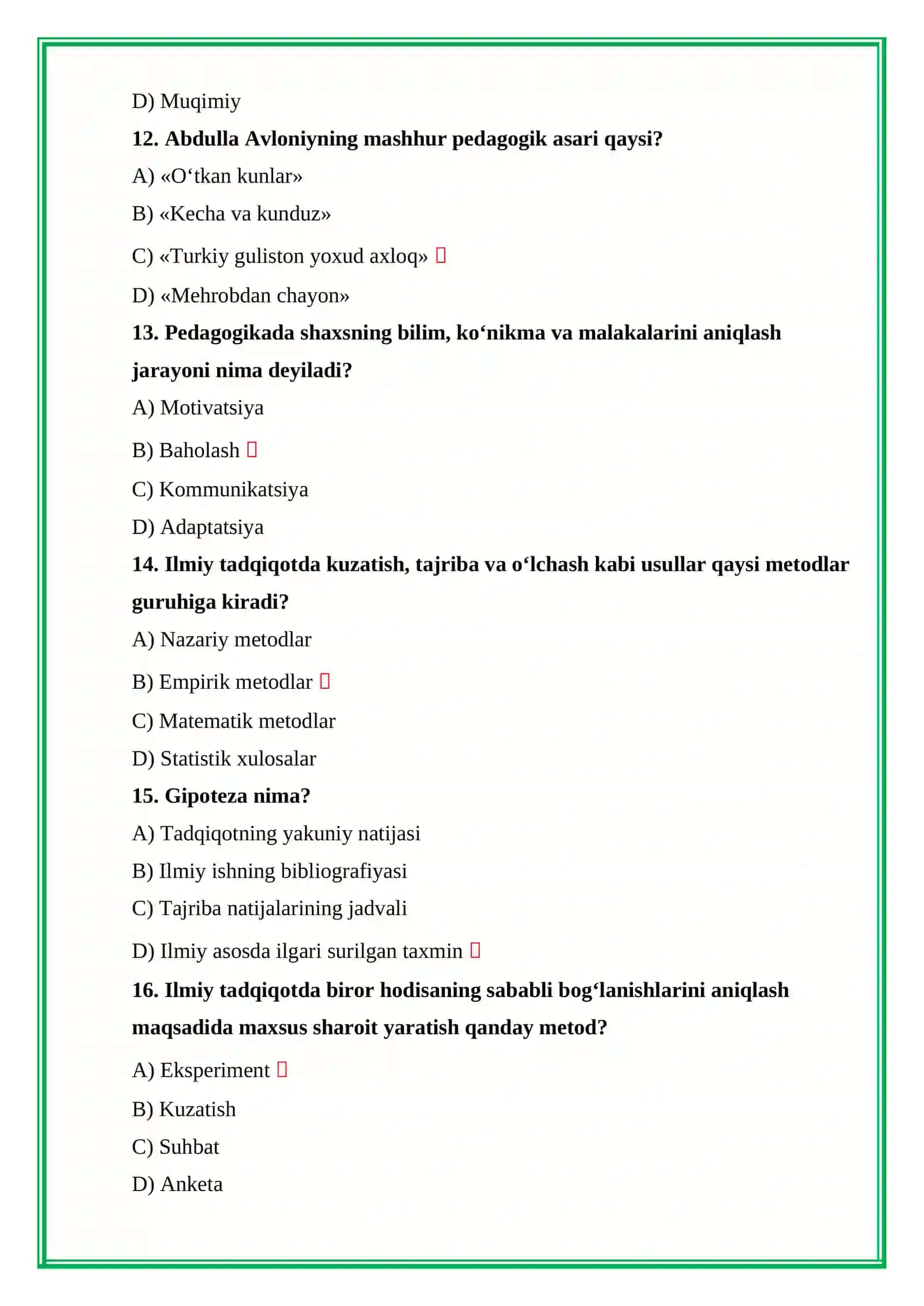ARGOS TEST 30 TA 3